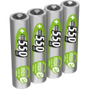 Ansmann NiMH battery, (AAA), 550mAh, 4 pcs. package...