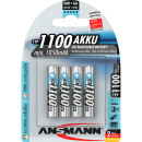 Ansmann NiMH rechargeable battery, Micro (AAA), 1100mAh,...