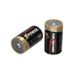 ANSMANN 5015633 Alkaline Batterie Mono D, X-Power, 2er-Pack