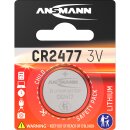 Ansmann button cell 3V Lithium CR2477, 1 piece blister...