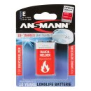 Ansmann 10 year lithium battery 9V E-Block for smoke...
