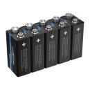 ANSMANN lithium industry battery 9V E-Block, 5 pack...