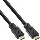 InLine® HiD High Speed HDMI Cable with Ethernet, 4K2K, M/M, black, golden contacts, 12.5m