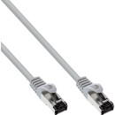 InLine® Patch Cable S/FTP PiMF Cat.8.1 halogen free 2000MHz grey 0,5m