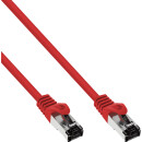 InLine® Patch Cable S/FTP PiMF Cat.8.1 halogen free 2000MHz red 1,5m