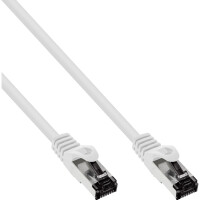 InLine® Patch Cable S/FTP PiMF Cat.8.1 halogen free 2000MHz white 1,5m
