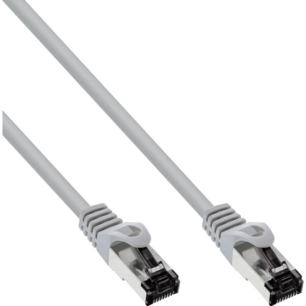 InLine® Patch Cable S/FTP PiMF Cat.8.1 halogen free 2000MHz grey 1m