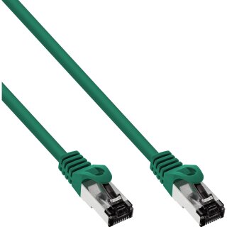 InLine® Patch Cable S/FTP PiMF Cat.8.1 halogen free 2000MHz green 7,5m