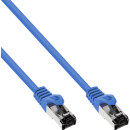 InLine® Patch Cable S/FTP PiMF Cat.8.1 halogen free 2000MHz blue 1m