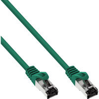 InLine® Patch Cable S/FTP PiMF Cat.8.1 halogen free 2000MHz green 15m