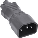 InLine® Power supply adapter IEC 60320 C14 / C5, 3-pin, cold device cable / notebook