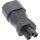 InLine® Power supply adapter IEC 60320 C14 / C5, 3-pin, cold device cable / notebook