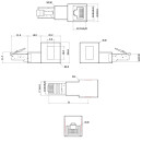 InLine® Patchkabel-Adapter Cat.6A, RJ45 Stecker /...