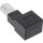 InLine® patch cord adapter Cat.6A, RJ45 plug / socket, angled 90° to the left