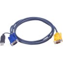 ATEN 2L-5202UP KVM cable set, VGA, PS/2 to USB, length 1.8m