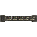 KVMP Switch, ATEN, 4-fold, CubiQ CS1764A, DVI, USB, Audio