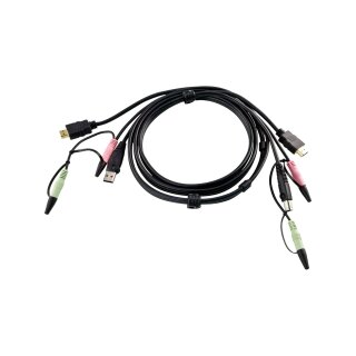 KVM cable set, ATEN USB + HDMI + Audio, 2L-7D02UH, 1,8m length