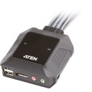 ATEN CS22DP 2-Port USB DisplayPort Cable KVM Switch with...