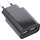 InLine® USB Ladegerät DUO, Netzteil 2-fach, Stromadapter, 100-240V zu 5V/2.1A, schwarz