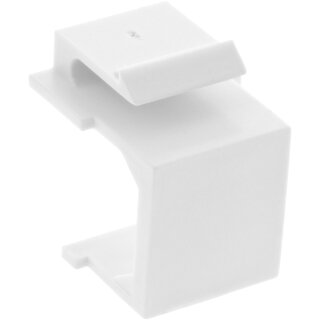 InLine® Keystone SNAP-In blind cover for module slot, white, 10 pcs.