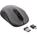 InLine® Mouse 3-in-1, Bluetooth + 2x 2.4GHz, 5 buttons,...