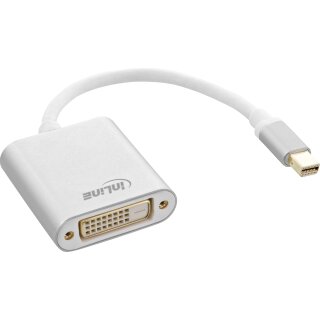 InLine® Mini DisplayPort male to DVI-D 24+1 Adapter female white 0.15m