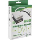 InLine® Mini DisplayPort zu DVI Adapter Aluminium, weiß, 0,15m