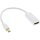 InLine® Mini DisplayPort HDMI Adapterkabel mit Audio, Mini DisplayPort Stecker auf HDMI Buchse, 4K/30Hz, weiß, 0,15m