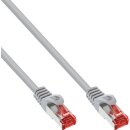 70pcs. pack Bulk-Pack InLine® Patch cable, S/FTP (PiMf), Cat.6, 250MHz, PVC, CCA, grey, 1m