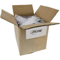 30er Bulk-Pack InLine® Patchkabel, S/FTP (PiMf), Cat.6, 250MHz, PVC, CCA, grau, 3m