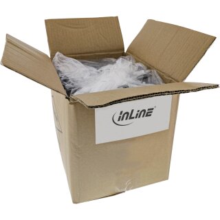 40er Bulk-Pack InLine® Patchkabel, S/FTP (PiMf), Cat.6, 250MHz, PVC, CCA, grau, 2m