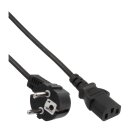 35pcs. Bulk-Pack InLine® Power cable, CEE7/7 angled to IEC-C13, black, H05VV-F, 3x0.75mm², 1,8m