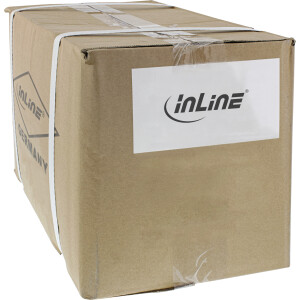200er Bulk-Pack InLine® Patchkabel, S/FTP (PiMf), Cat.6, 250MHz, PVC, Kupfer, grau, 0,25m