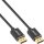 InLine® DisplayPort 1.4 cable, slim, 8K4K, black, gold, 1m