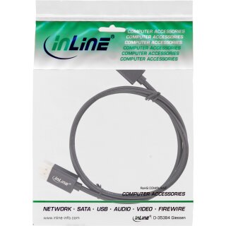 InLine® DisplayPort 1.4 Kabel Slim, 8K4K, schwarz, vergoldete Kontakte, 3m