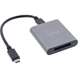InLine® Card Reader USB 3.2 Gen.2 USB Typ-C oder USB A, für CFexpress Typ-B Karten