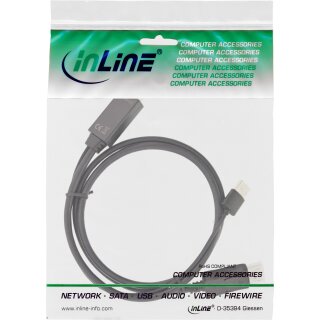 InLine® HDMI zu DisplayPort Konverter Kabel, 4K, schwarz/gold, 3m