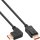 InLine® DisplayPort 1.4 cable, 8K4K, right angled, black/gold, 2m