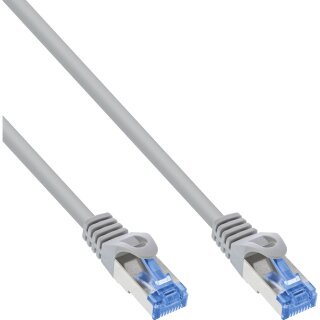 InLine® Patch cable, Cat.6A, S/FTP, TPE flexible, grey, 3m