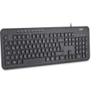 InLine® Design Keyboard, Tastatur, USB-Kabel, flache...