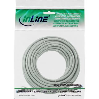 InLine® Patchkabel, Cat.6A, S/FTP, TPE flexibel, grau, 40m