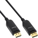 InLine® DisplayPort 1.4 AOC cable active, 8K4K, black, gold, 25m