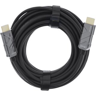 InLine HDMI AOC Kabel, Ultra High Speed HDMI Kabel, 8K4K, schwarz, 40m