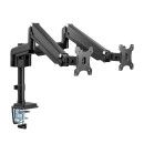InLine® Desktop Mount with Lifter movable for two Displays up to 82cm 32" max. 9kg