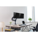 InLine® Desktop Mount with Lifter movable for two Displays up to 82cm 32" max. 9kg