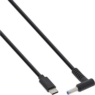 InLine® USB-C zu HP Notebook (rund/klein) Ladekabel, 2m