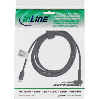 InLine® USB-C zu HP Notebook (rund/klein) Ladekabel, 2m
