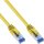 InLine® Patch Cable S/FTP PiMF Cat.6A halogen free 500MHz yellow 0.25m
