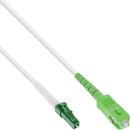 InLine® Fiber Optical Simplex Cable, FTTH, LC/APC 8° to SC/APC 8°, 9/125µm, OS2, 15m