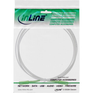 InLine® LWL Simplex Kabel, FTTH, SC/APC 8° zu SC/APC 8°, 9/125µm, OS2, 2m